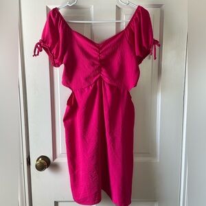 Altar’D State Pink Cut-out Dress
